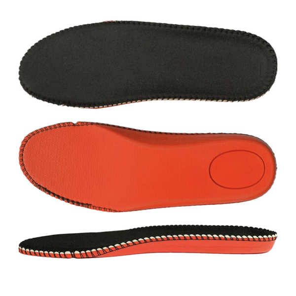 Red PU black fleece cloth b